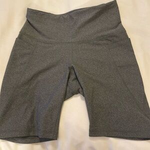 Gray biker shorts